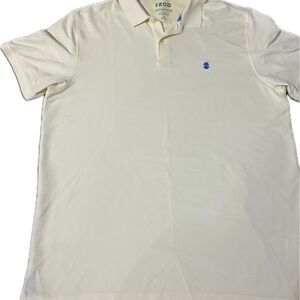 Izod Men's Polo Shirt in yellow with Blue Logo